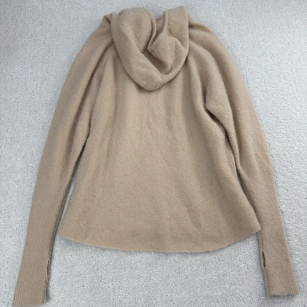 Mes Demoiselles Pichu‎ Hoodie Womens 0 Beige Wool Alpaca Knit Sweater $380